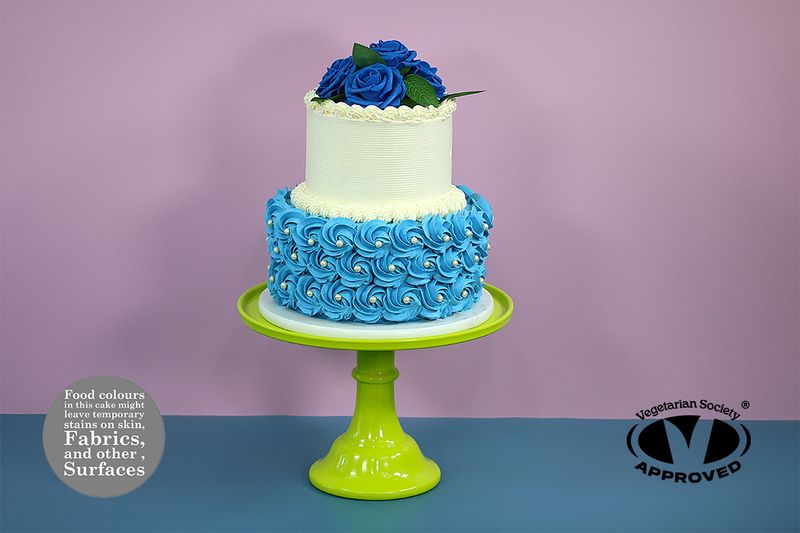 Customisable Colour Theme Wedding  Tier Cake