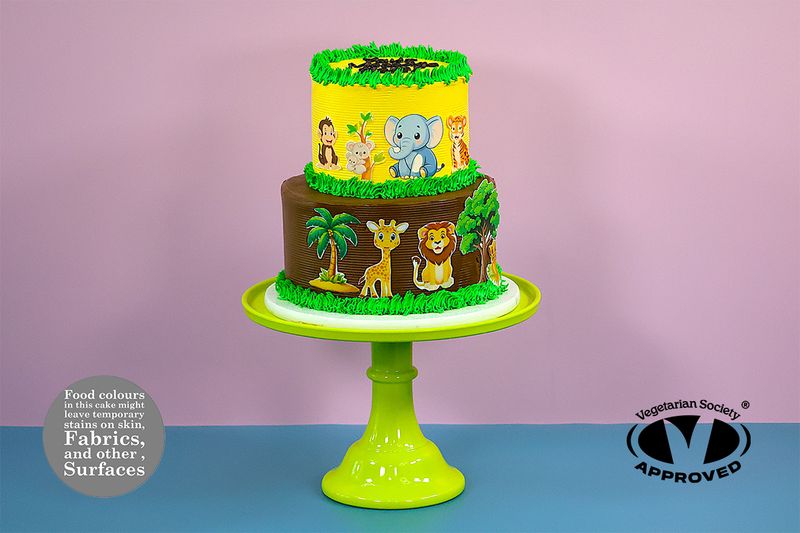 Safari Theme Tier Cake