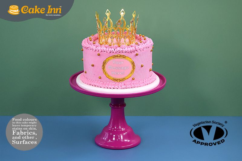Pink Luxury Crown Cake