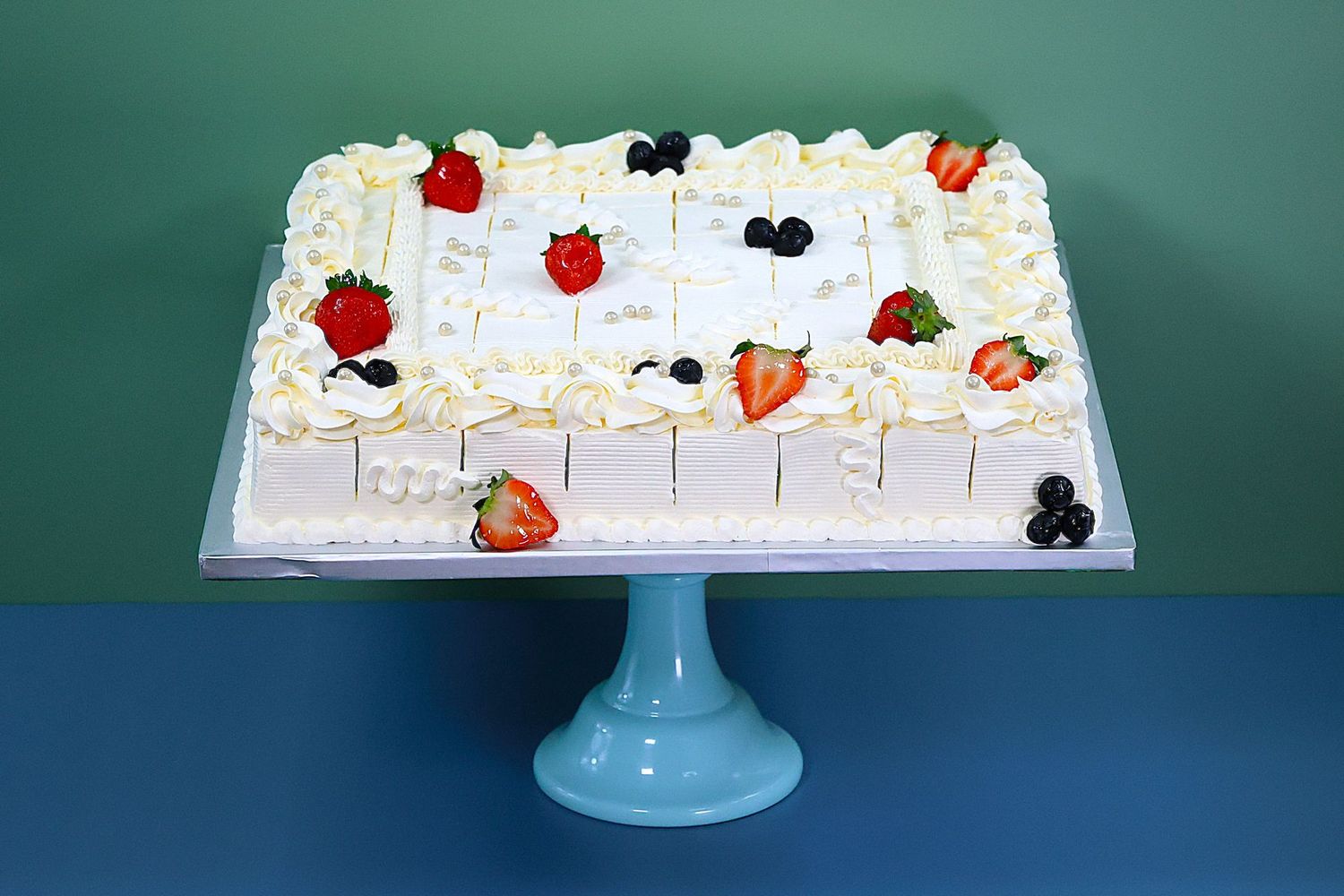 Wedding Birthday  Pre Cut Party Platter Tray Cake