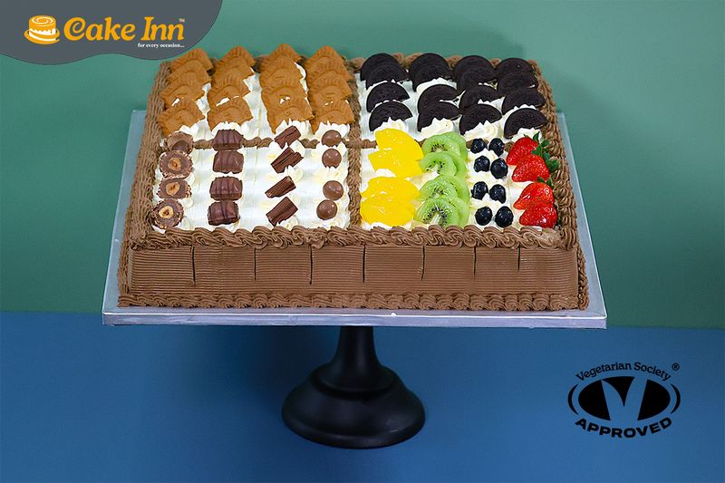 Mix & Match  Pre Cut Party Platter Tray Cake