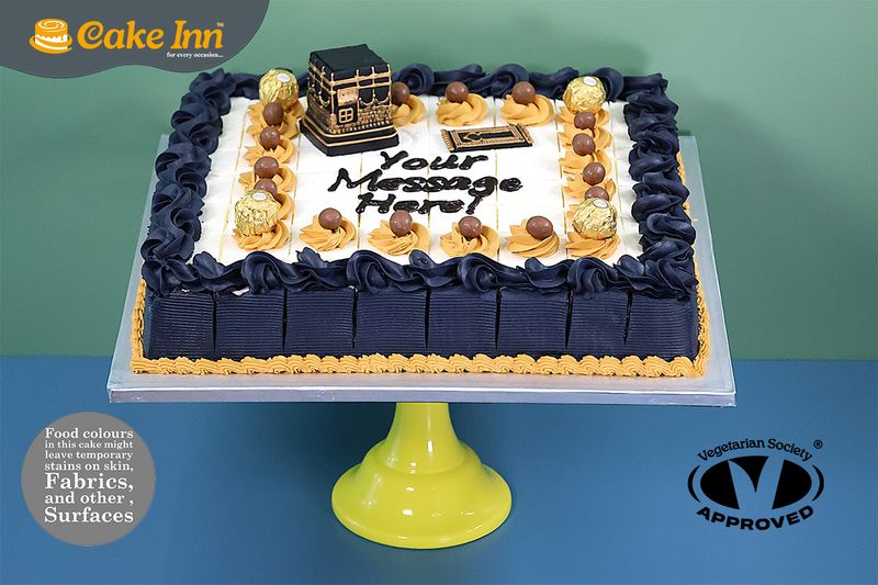 Umrah Hajj Toppers Pre Cut Party Platter Tray Cake