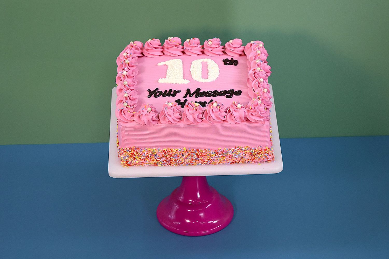 Customisable Colour Theme Birthday Cake