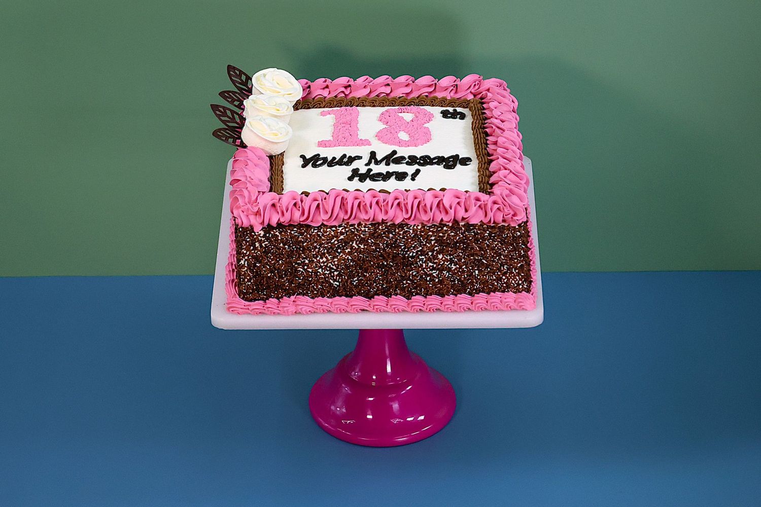 Customisable Colour Theme Number Cake