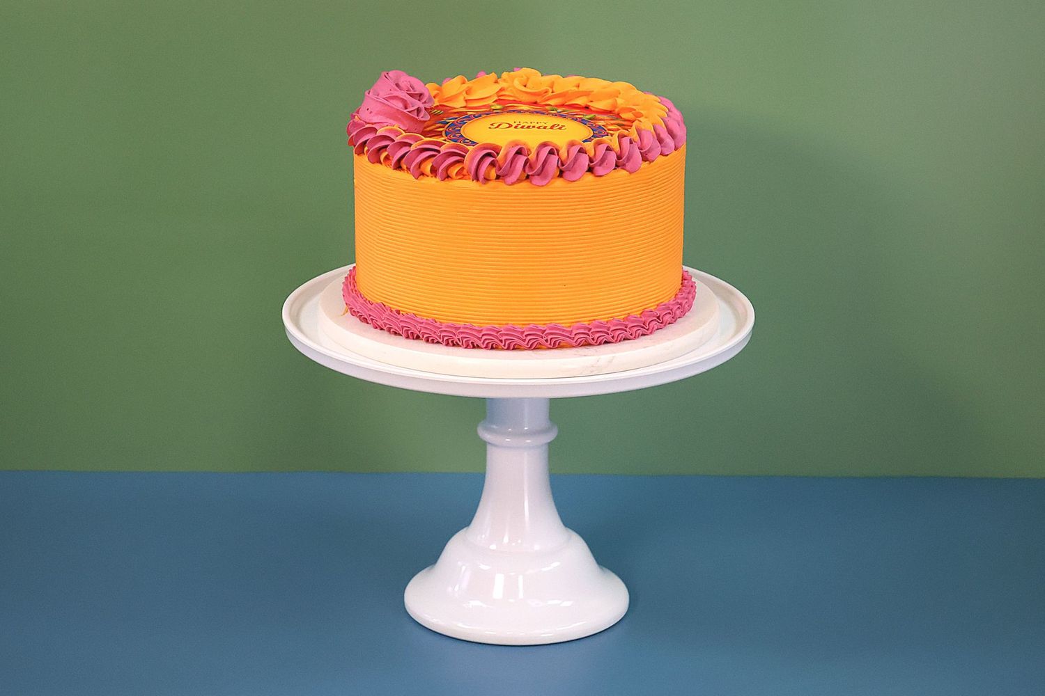 Mango Cream Diwali Cake