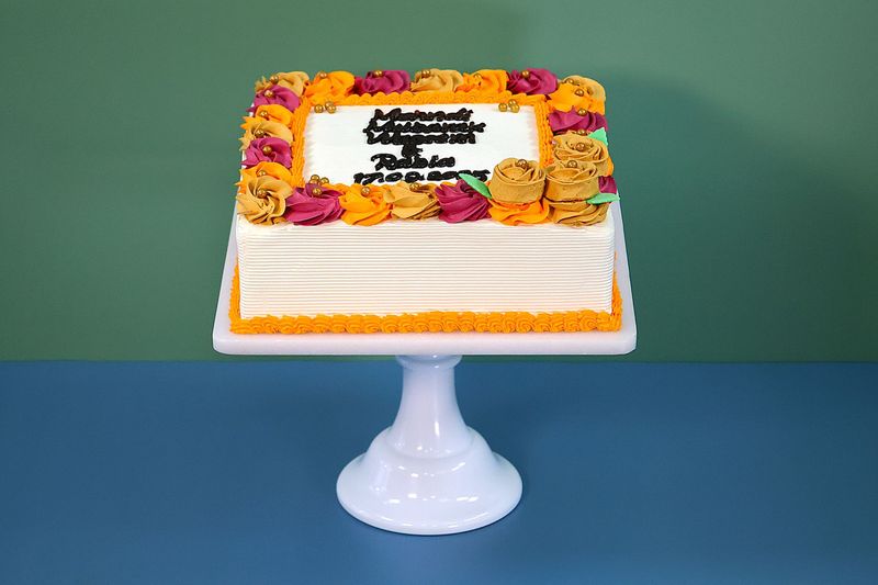 Colourful Flower Mehndi Cake