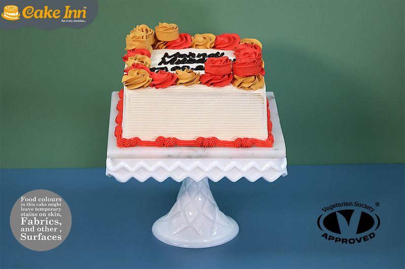 Elegant Mehndi Cake Elegant Mehndi Cake