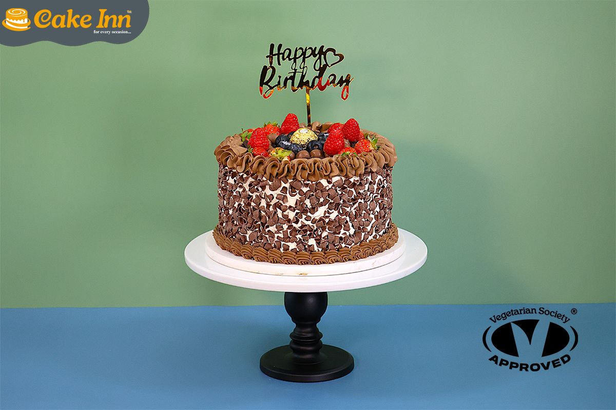 Fully Loaded Chocolate & Fruit Birthday Cake Fully Loaded Chocolate & Fruit Birthday Cake