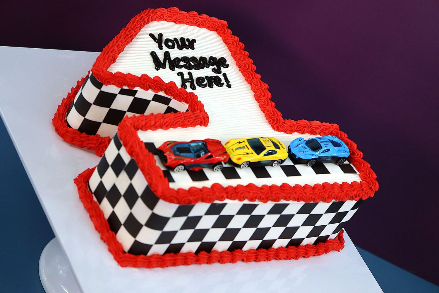 Racing Track Number Cake Racing Track Number Cake