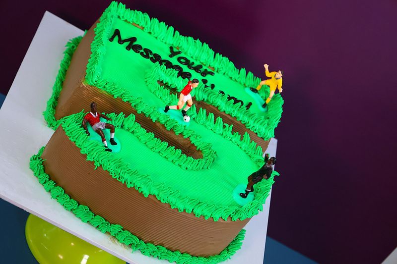 Football Players Number Cake Football Players Number Cake