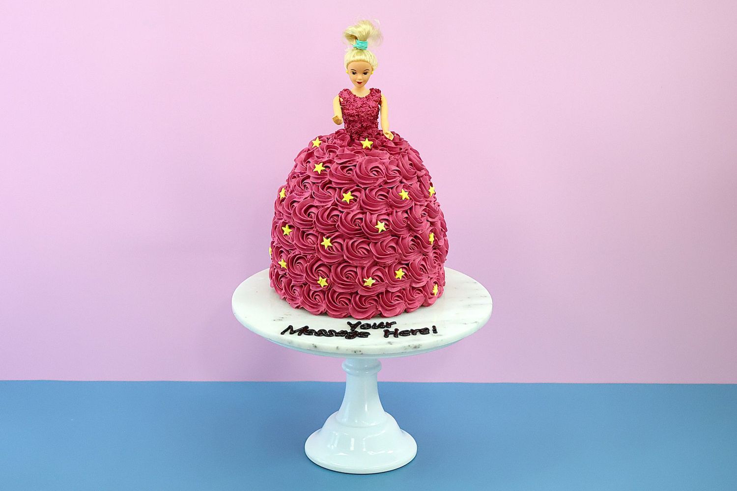 Customisable Colour Theme Doll Cake