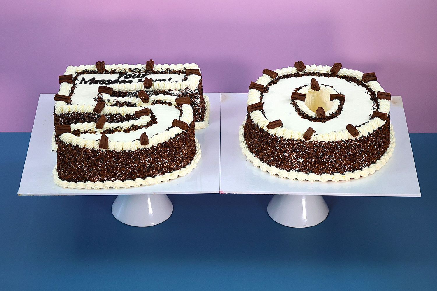 Chocolate Flake Number Cake