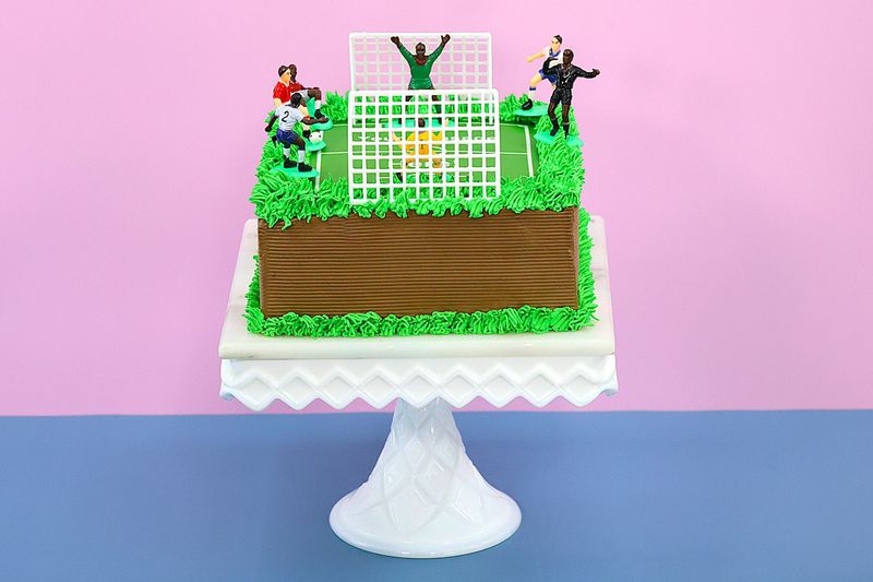 Football Pitch Birthday Cake Football Pitch Birthday Cake