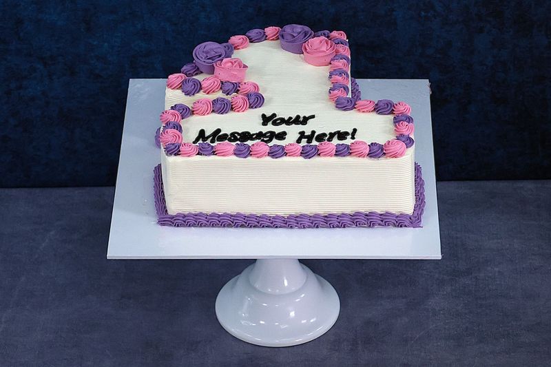 Customisable Colour Theme Number Cake Customisable Colour Theme Number Cake