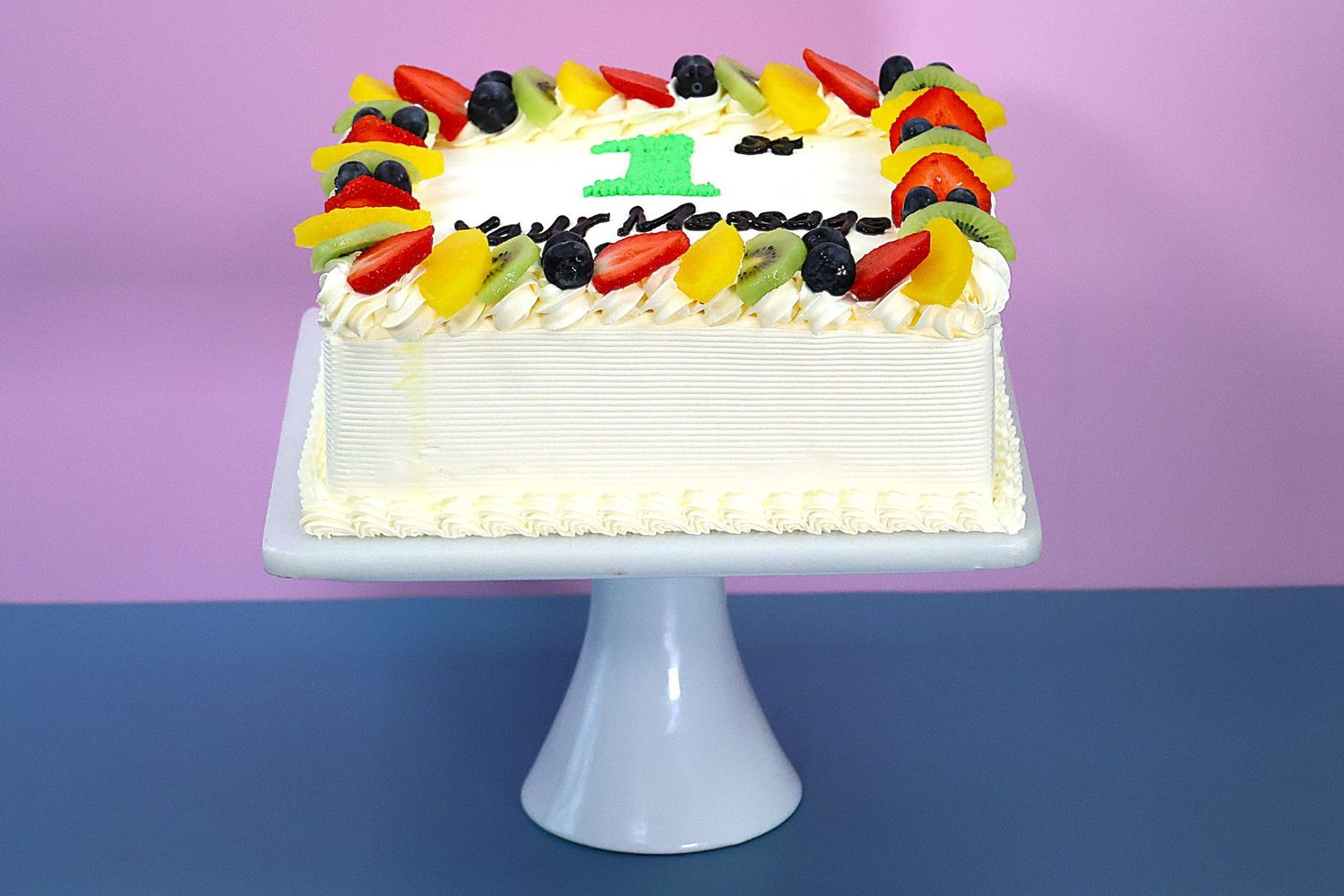 Full Fruit Birthday Number Cake