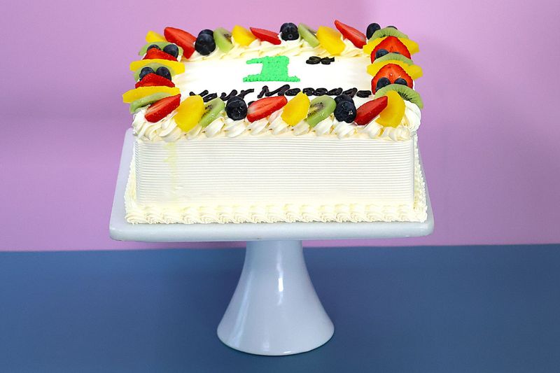 Full Fruit Birthday Number Cake Full Fruit Birthday Number Cake