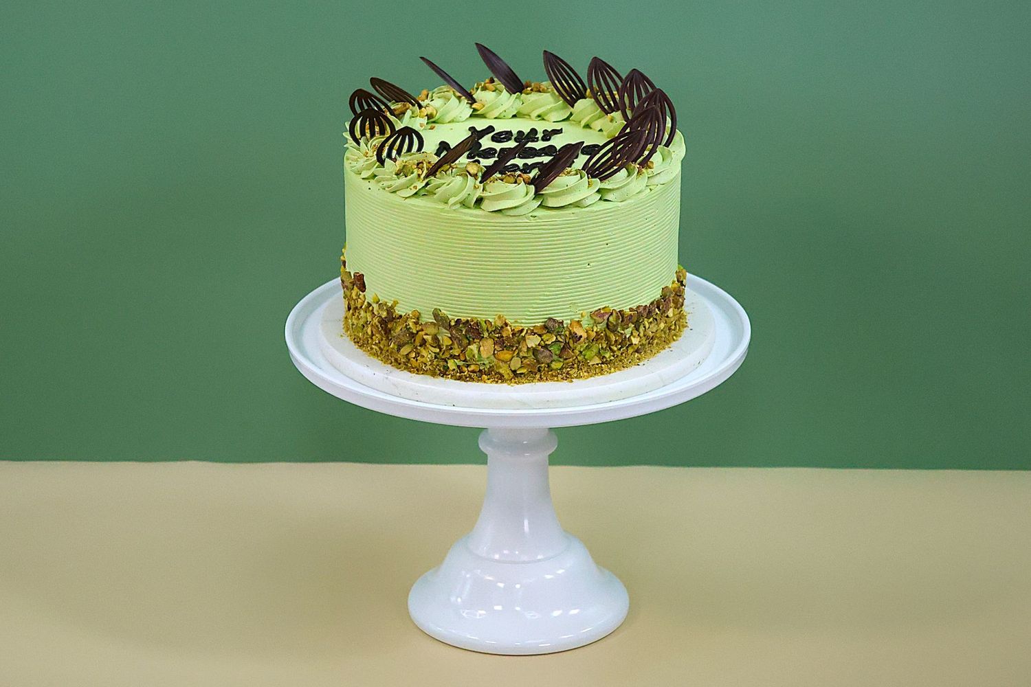 Chocolate Leafe Pistachio Cake Chocolate Leafe Pistachio Cake
