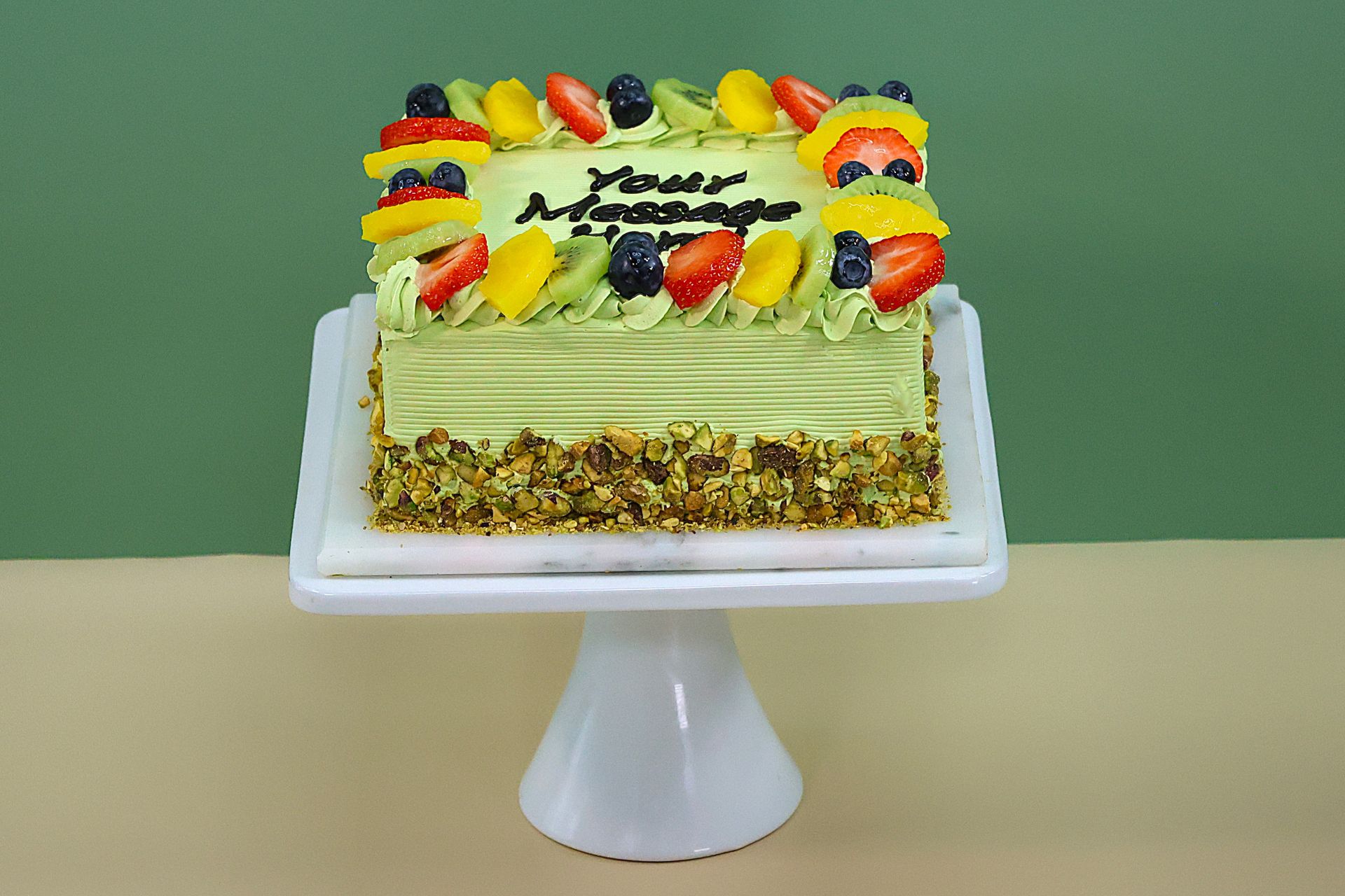 Pistachio & Fruit Punch Cake