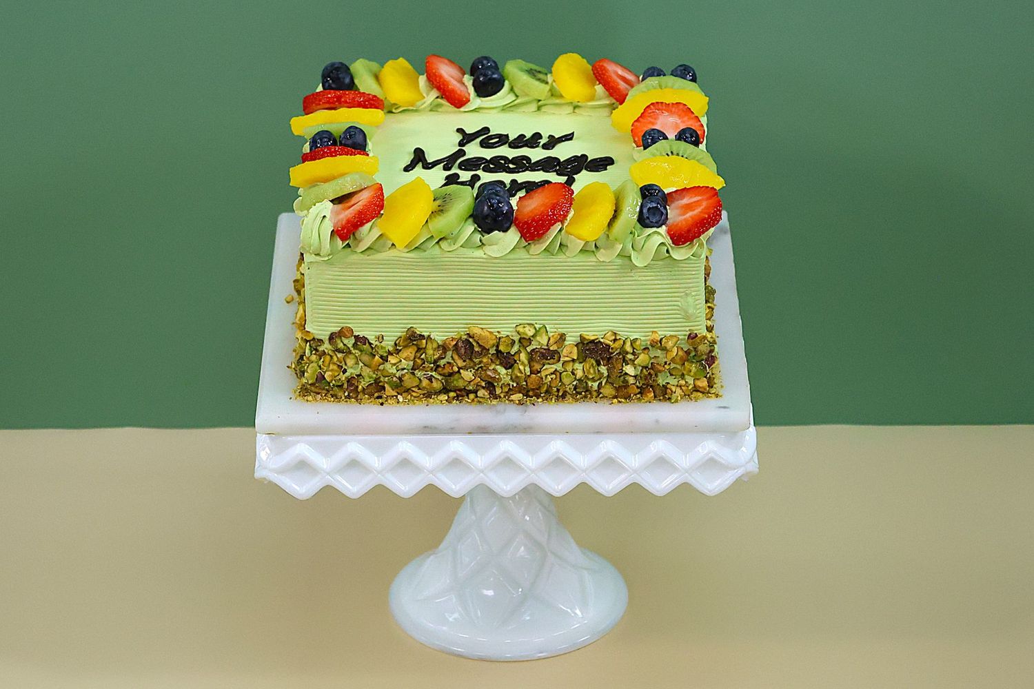 Pistachio & Fruit Punch Cake