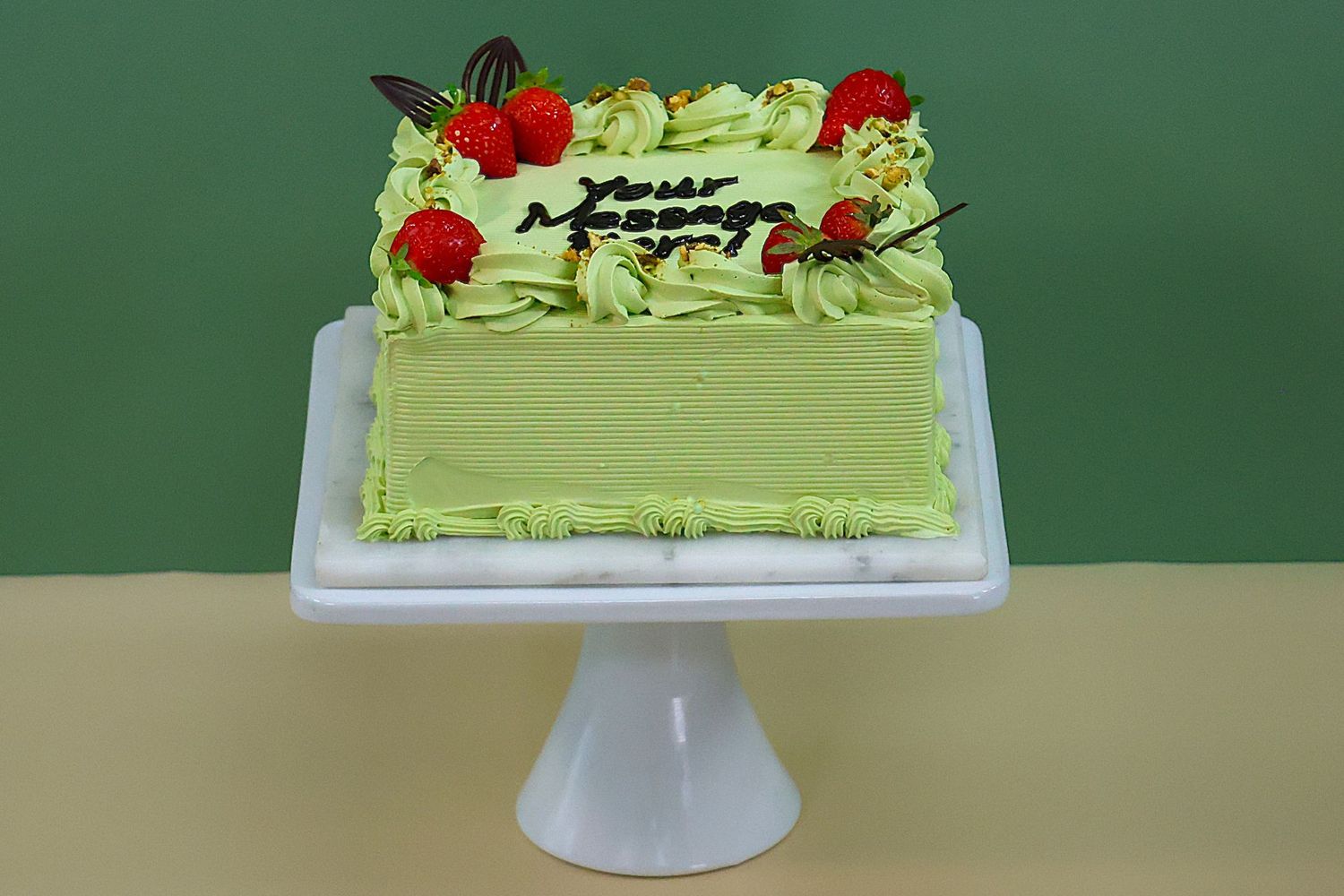 Strawberry Pistachio Cake
