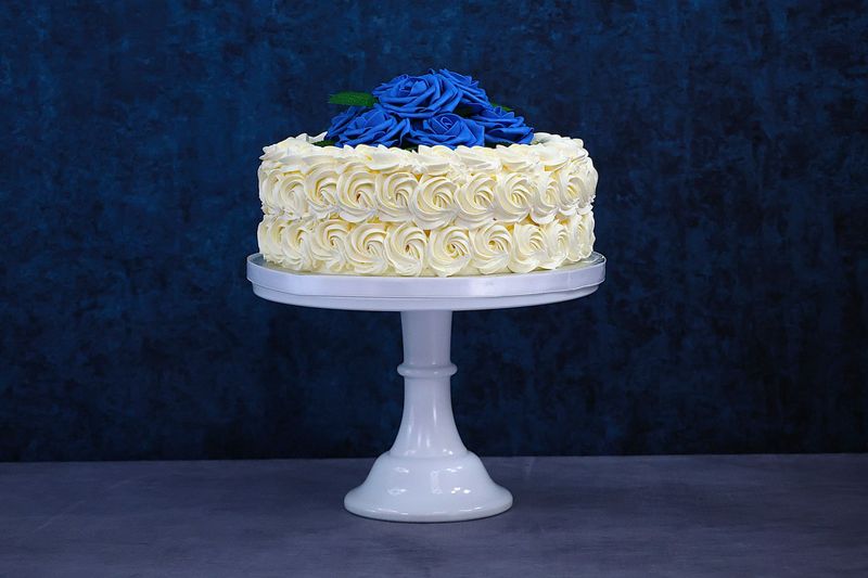 Customisable Flowers Theme Anniversary Cake Customisable Flowers Theme Anniversary Cake