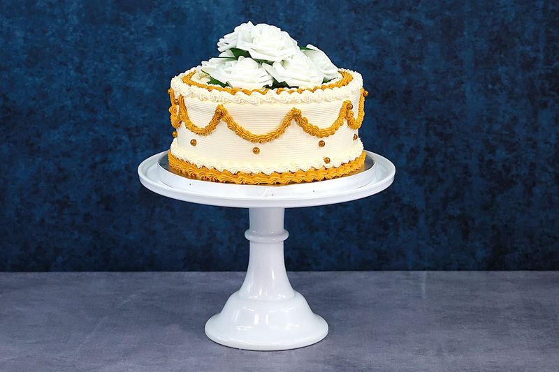 Customisable Flowers Theme Anniversary Cake Customisable Flowers Theme Anniversary Cake