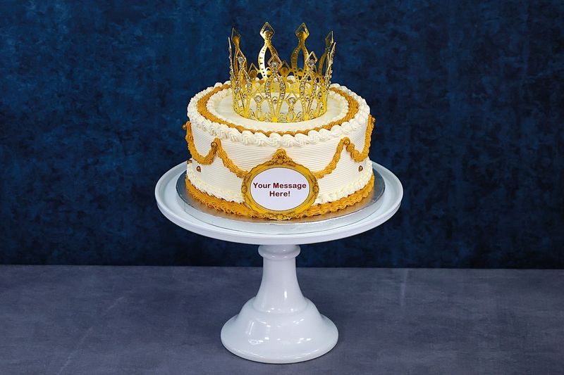 Customisable Colour Theme Crown Cake Customisable Colour Theme Crown Cake