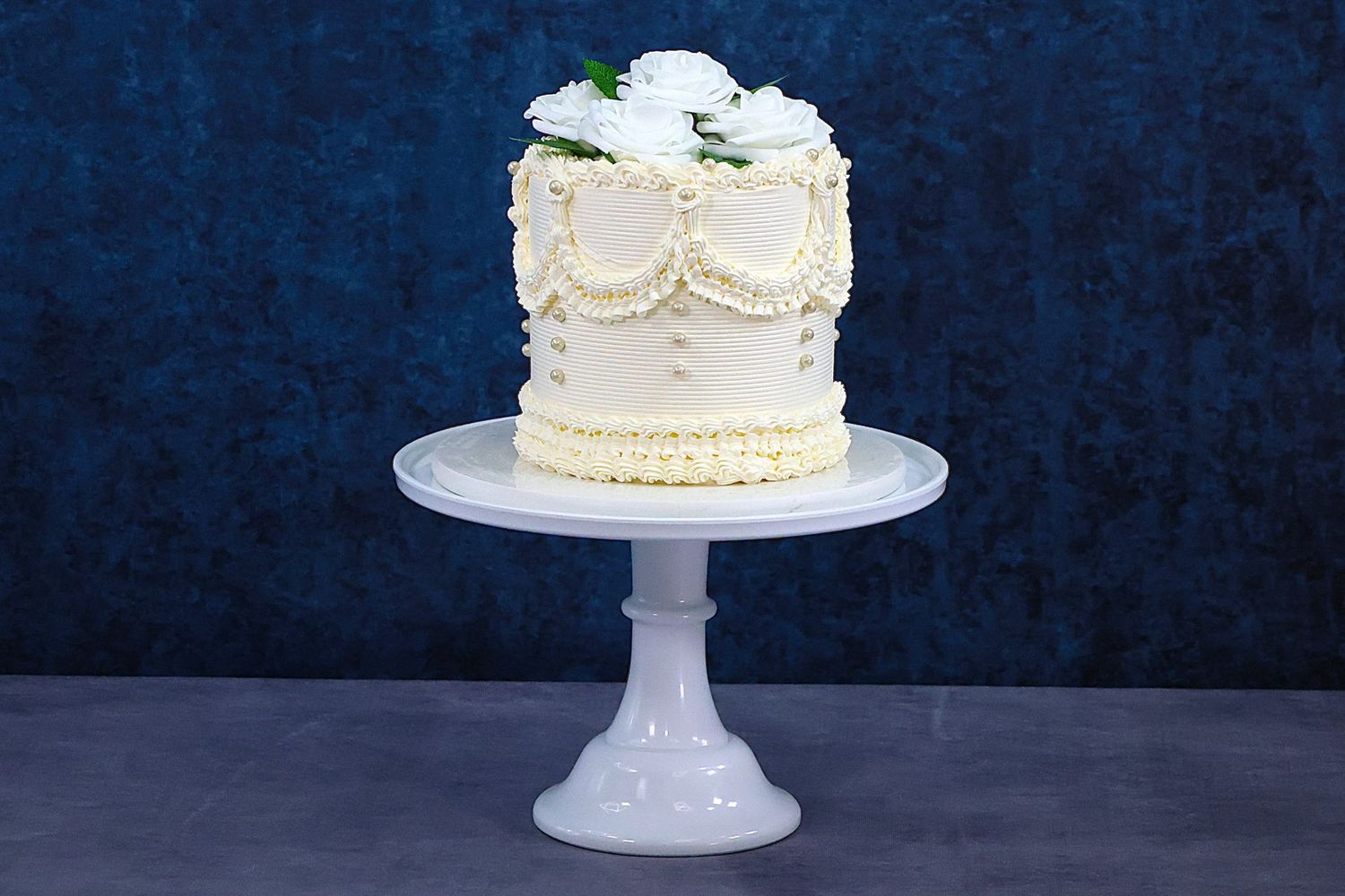Vintage Tall 6 Layers Luxury Wedding Cake