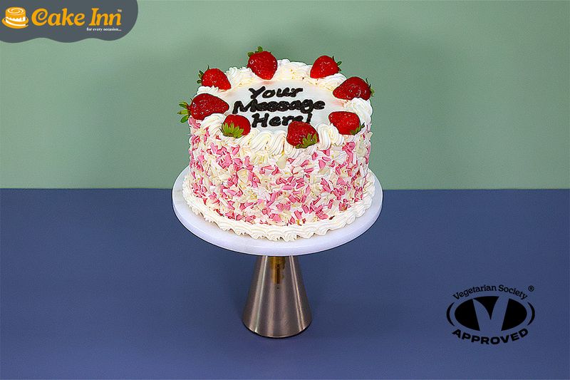 Strawberry Spark Diwali Cake Strawberry Spark Diwali Cake