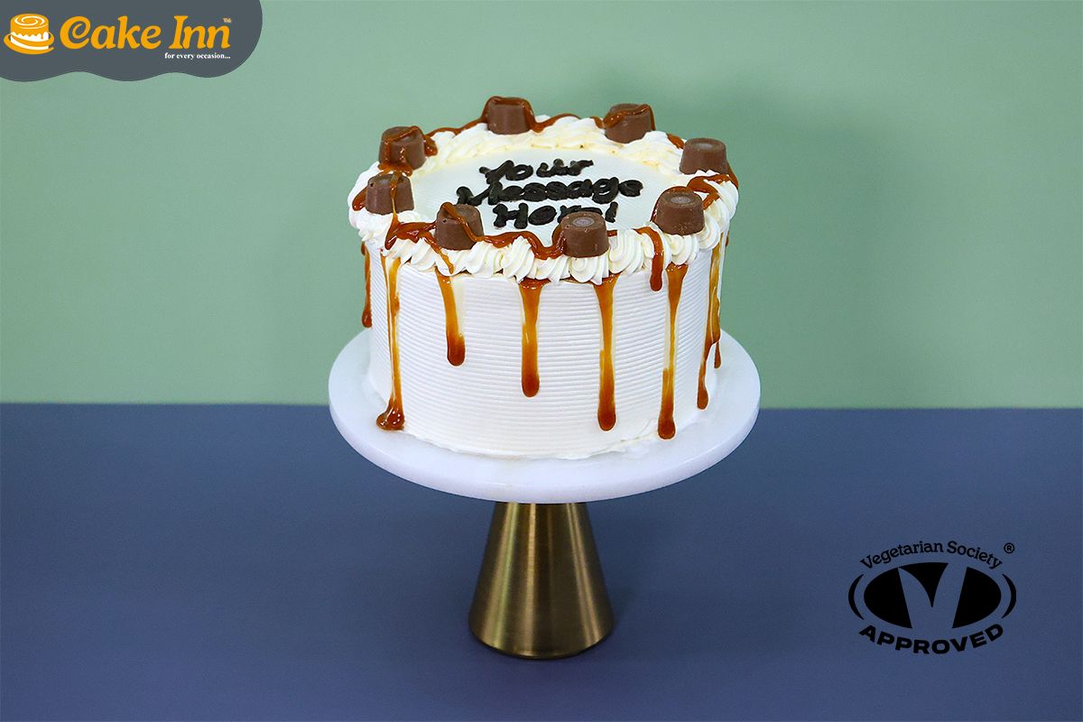 Caramel Drip Diwali Cake