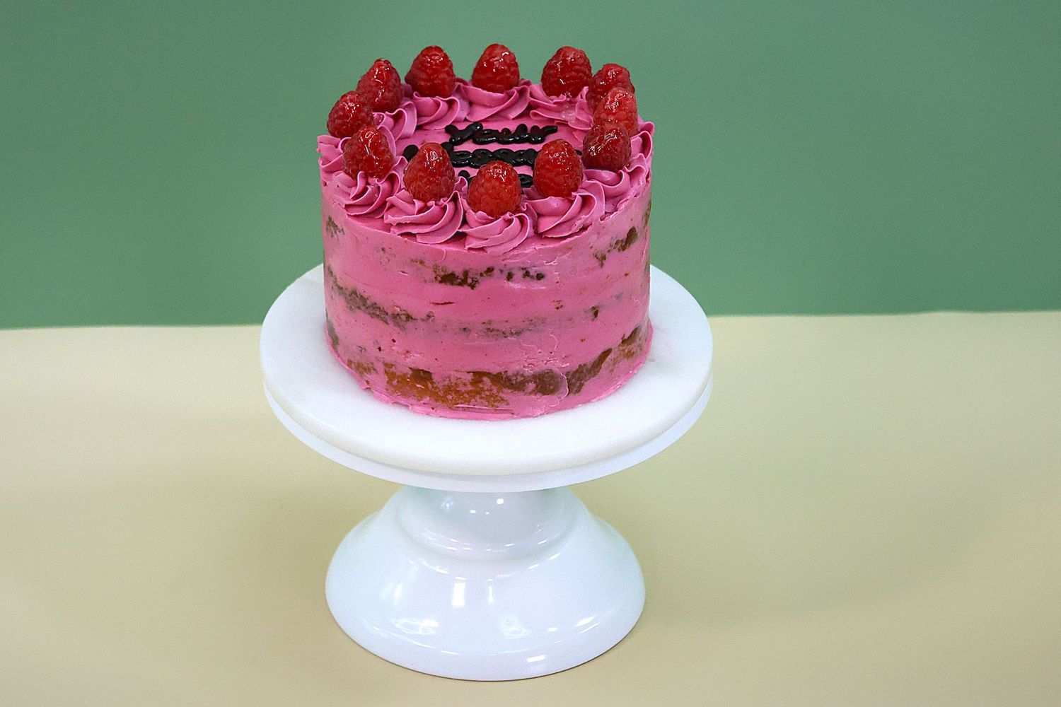Raspberry Flavour Vegan Cake