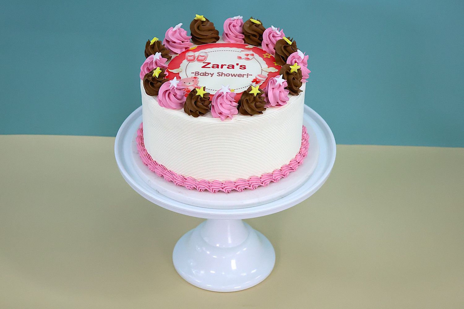 New Born Baby Shower Cake