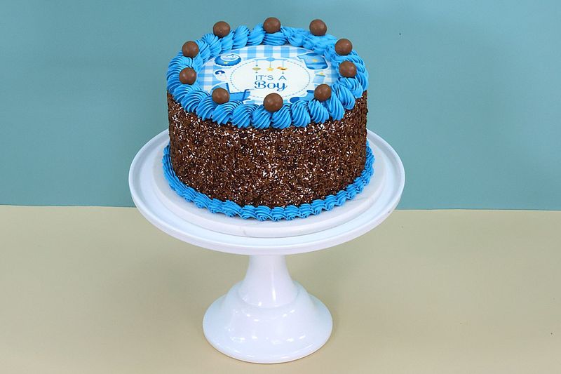 New Born Baby Shower Photo Cake New Born Baby Shower Photo Cake