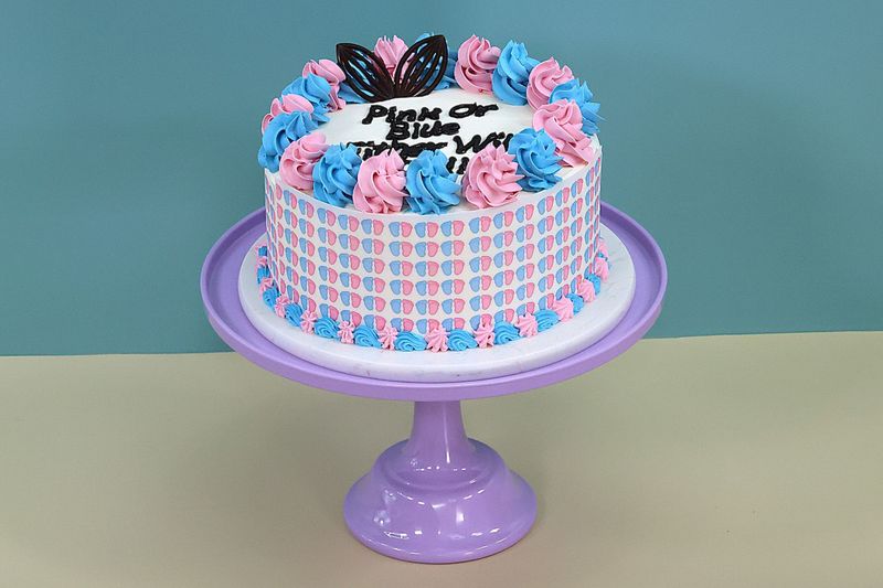 Gender Reveal Baby Shower Cake R155 Gender Reveal Baby Shower Cake R155