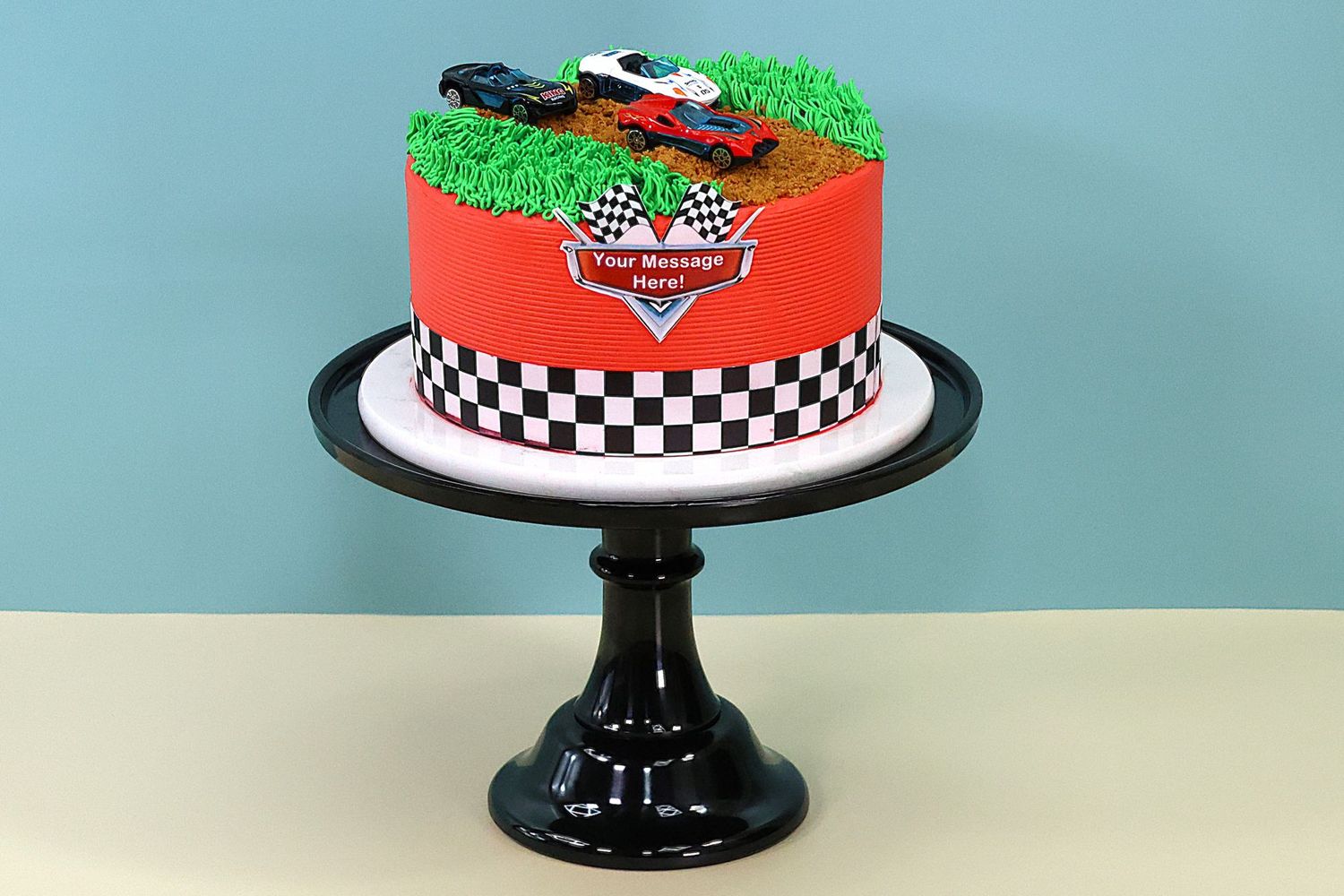 Racing Car lighting Kids Cake