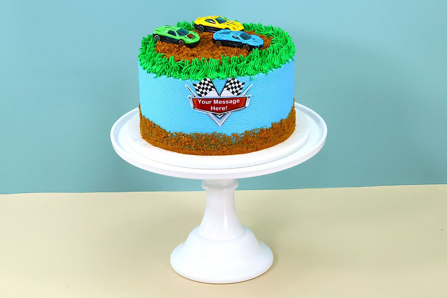 Racing Car lighting Kids Cake