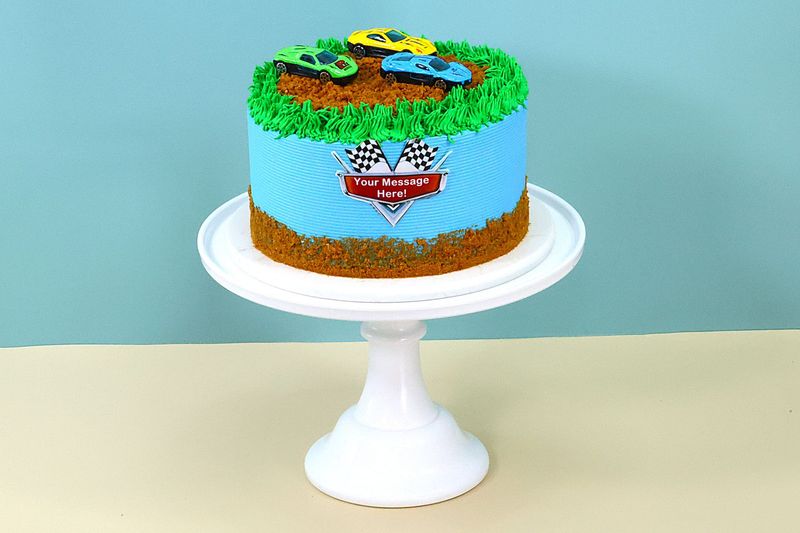 Monte Carlo Racing Car Kids Cake