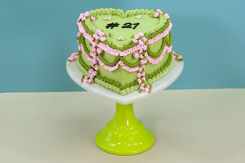 Vintage Heart Cake