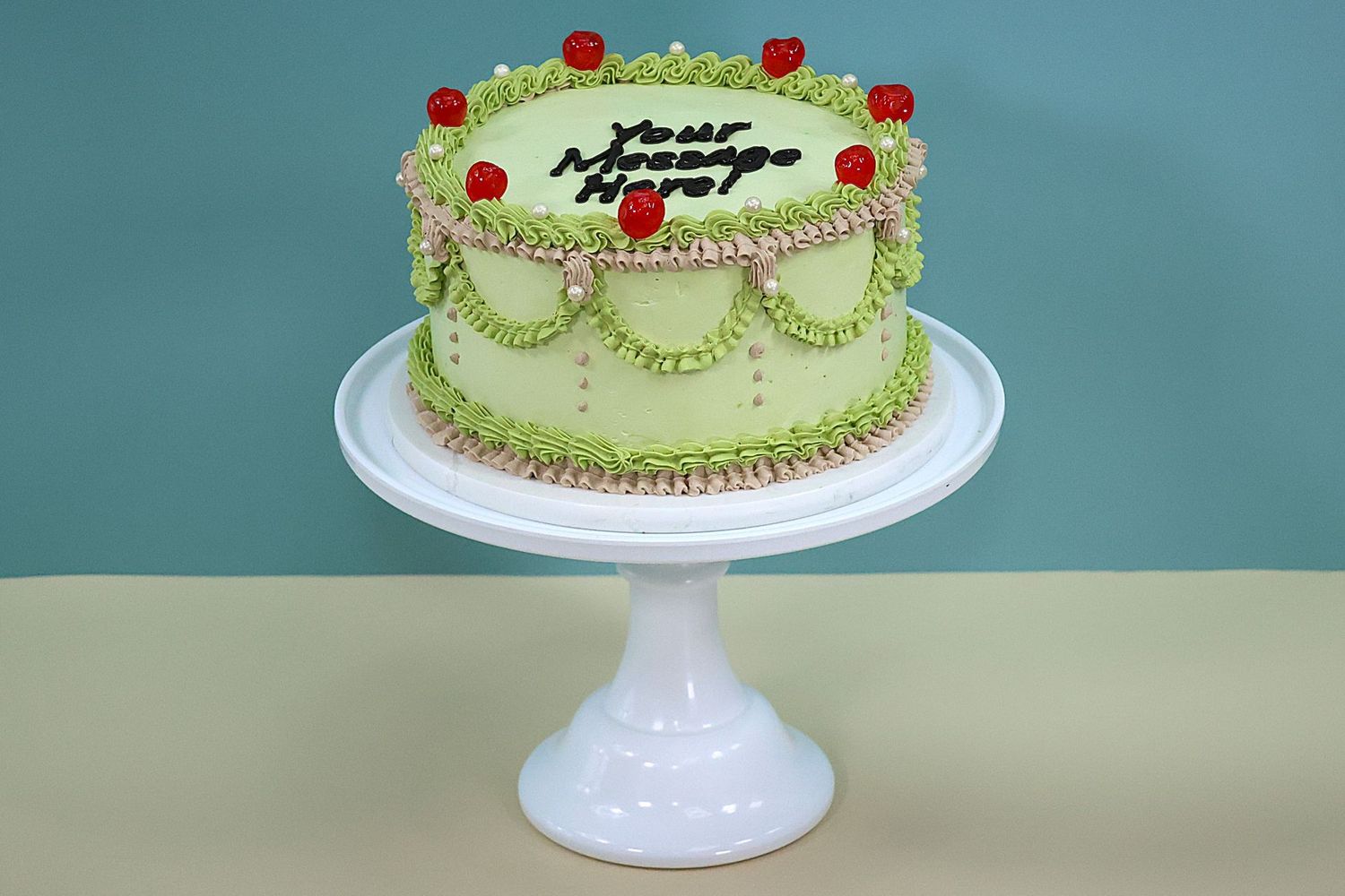 Green Vintage Cake