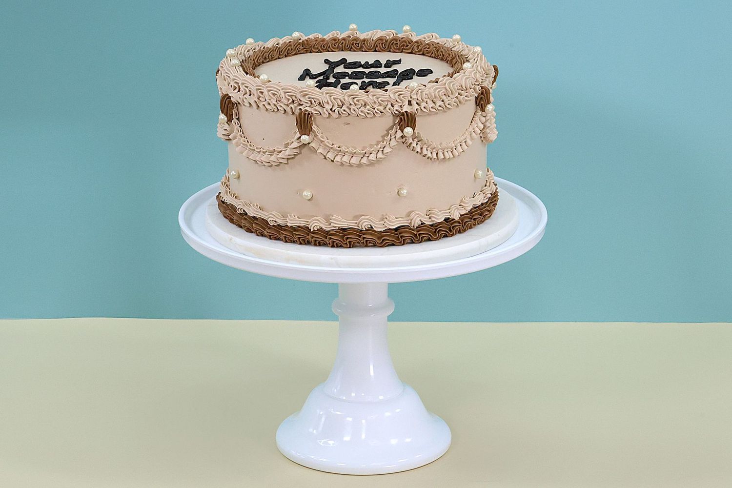 Brown Vintage Cake