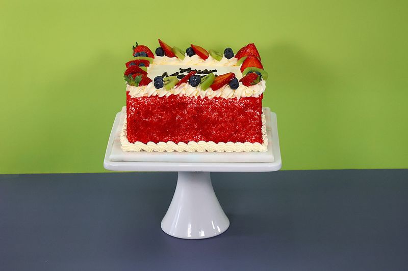 Full Fruit Red velvet Cake