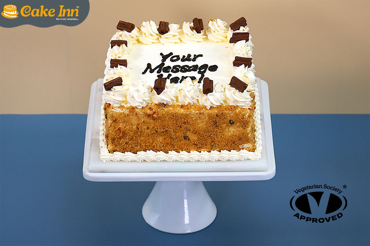 Chocolate Flake Carrot Cake