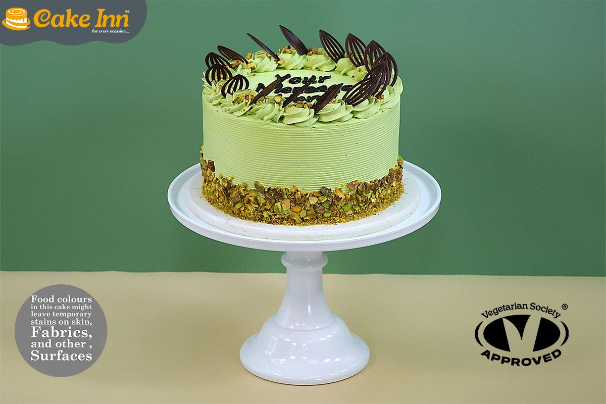 Chocolate Leafe Pistachio Cake