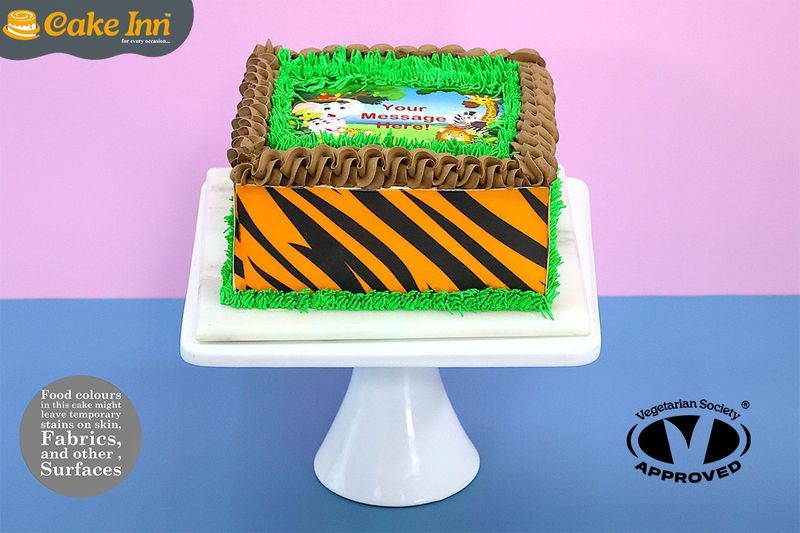 Chocolate Safari Theme Cake