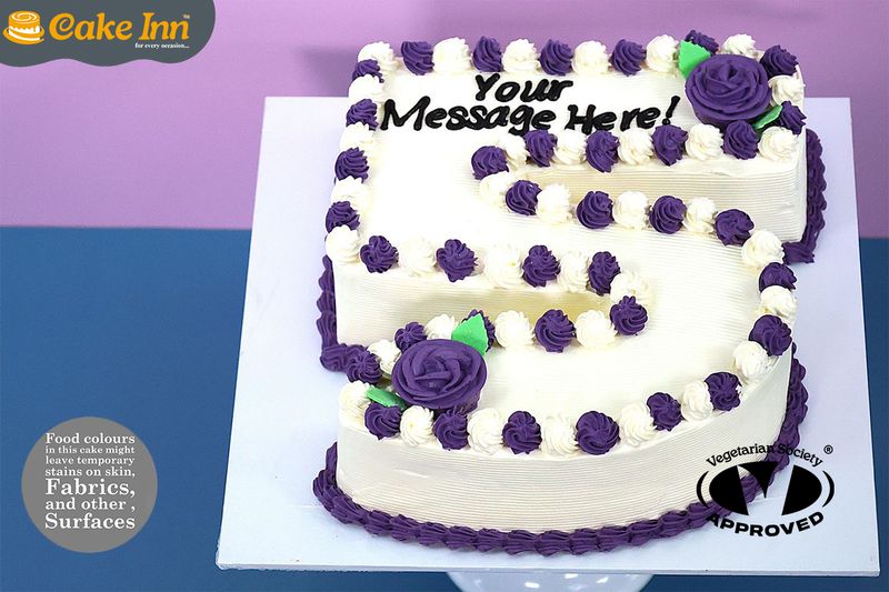 Customisable Colour Theme Number Cake Customisable Colour Theme Number Cake