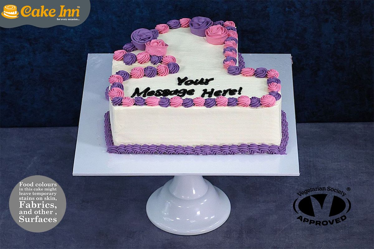 Customisable Colour Theme Number Cake Customisable Colour Theme Number Cake