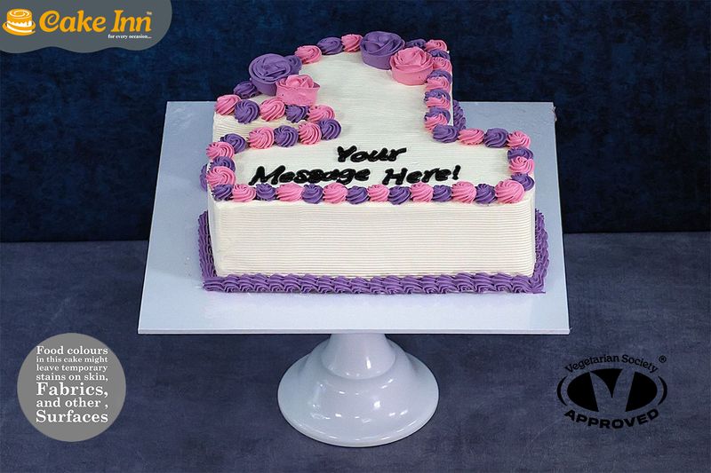 Customisable Colour Theme Number Cake Customisable Colour Theme Number Cake