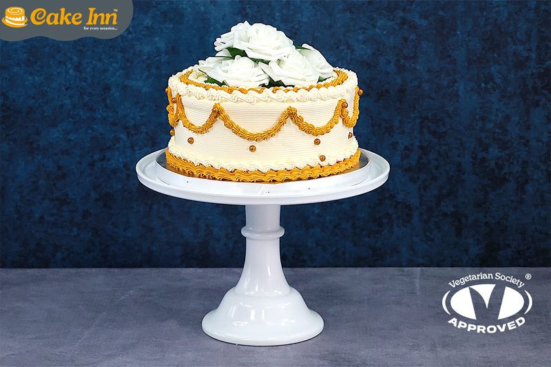 Customisable Flowers Theme Anniversary Cake Customisable Flowers Theme Anniversary Cake