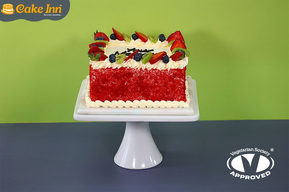 Full Fruit Red velvet Cake
