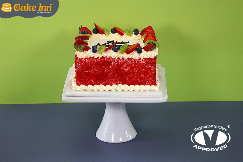 Full Fruit Red velvet Cake